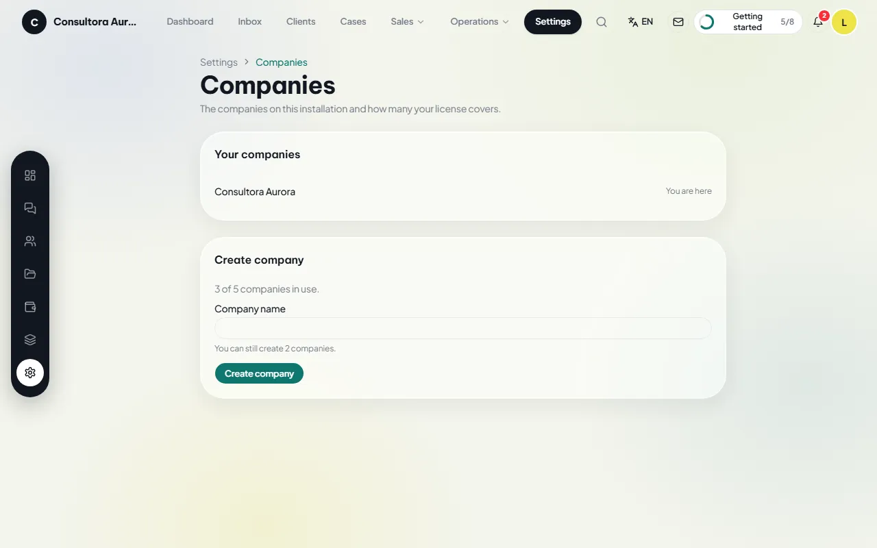 Companies in the installation